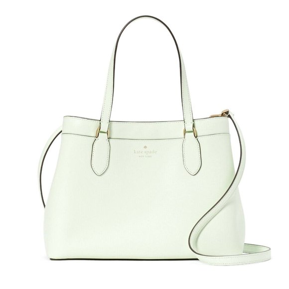 New Kate Spade Sienna Satchel Grain Leather Lime Frosting
